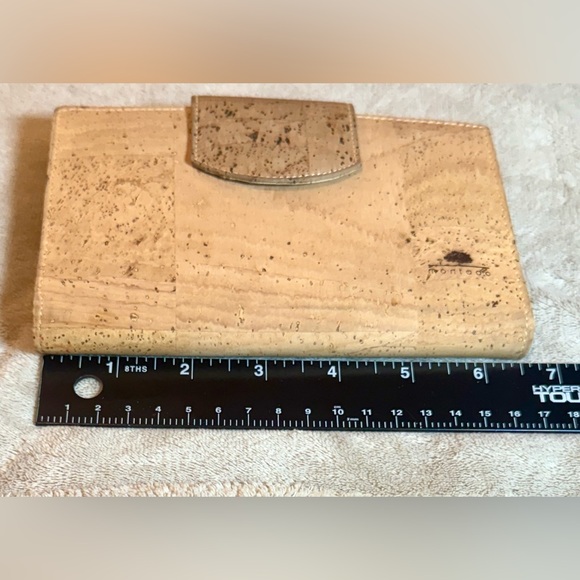 2/$30 Montado Vegan, Eco-friendly Portuguese Cork Wallet with 2 Snap Closures - Picture 5 of 12